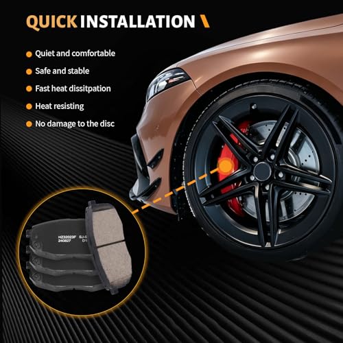Image of Front Brake Pads D1397 w /Hardware Replacement For Hyundai Elantra 2009 Touring, Elantra 2010-2012 Touring GLS /SE, For Kia Forte 2010-2013, Forte Koup 2010-2013 Ceramic Brake Pads