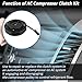Partuto Air Conditioner AC Compressor Clutch Kit for Ford Focus 2014-2018 2.0L L4 AC Compressor Clutch for 6SBH14C/7SEU17C Clutch Pulley W/Bearing No.H1FZ19703B/14-1308C/178399