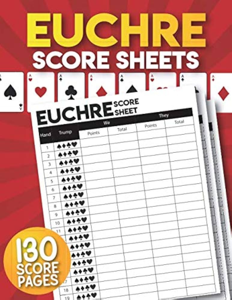 Euchre Score Sheets: 130 Large Euchre Score Cards.: Publishing, BenPluto: 9798667441540: Amazon.com: Books euchre-score-sheets-130-large-euchre-score-cards-publishing-benpluto-9798667441540-amazon-com-books