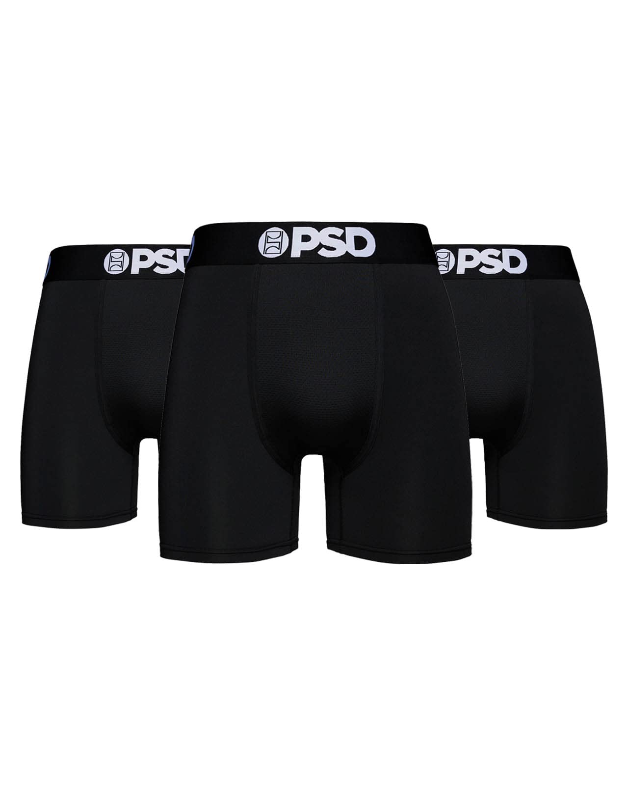 PSD Underwear Mens Stretch Elastic Wide Band Boxer Brief Underwear Bottom Breathable 7 inch Inseam