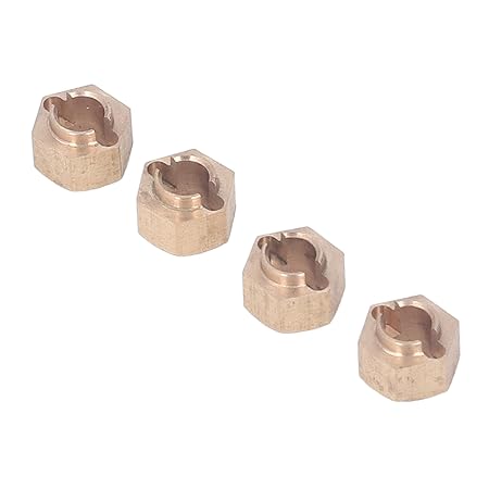 Wedinard RC Hex Coupler, Brass Wheel Drive Hub Adapter 4pcs for 1/18 RC Car