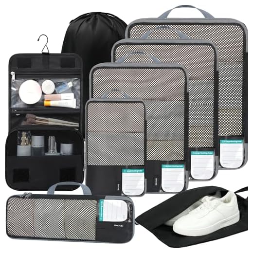 Versatile Compression Packing Cubes for Travel