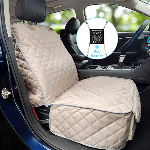 Bark Lover Deluxe Dog Seat Cover for Front Seat-More Durable Waterproof Front Seat Protector, High Heat Resistant and…