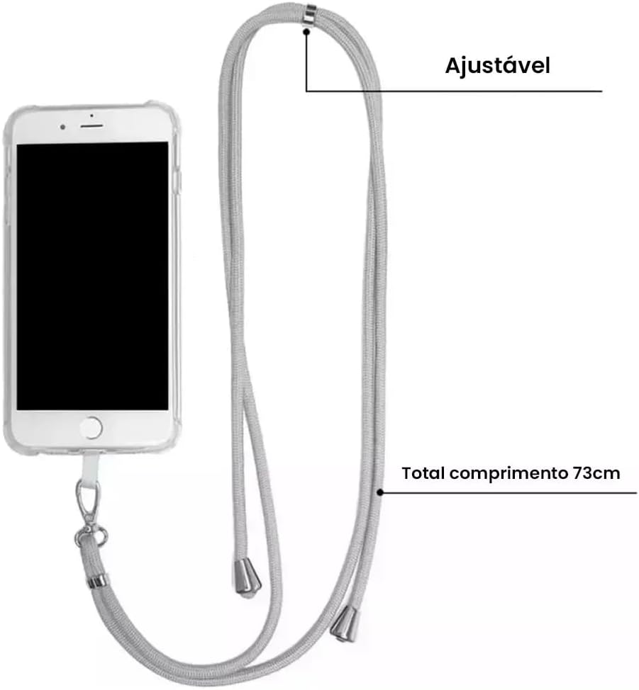 Cordão Alça Para Celular De Pescoço Ajustável Original Premium