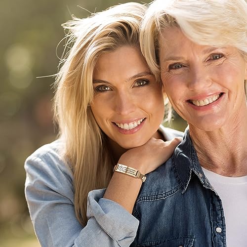 VNOX Medical Alert Id Bracelet for Men Women-Custom Engraving Medical Alert Bracelets for Women Men Dementia Stainless Steel Emergency Bracelets Wristband,Personalized Mens Life Alert Bracelet3