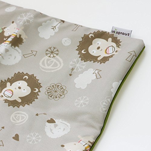 Hi Sprout Grab And Go Waterproof Washable Reusable Diaper Wet Dry Cloth Diaper Bags, Cute Hedgehog #TOP3