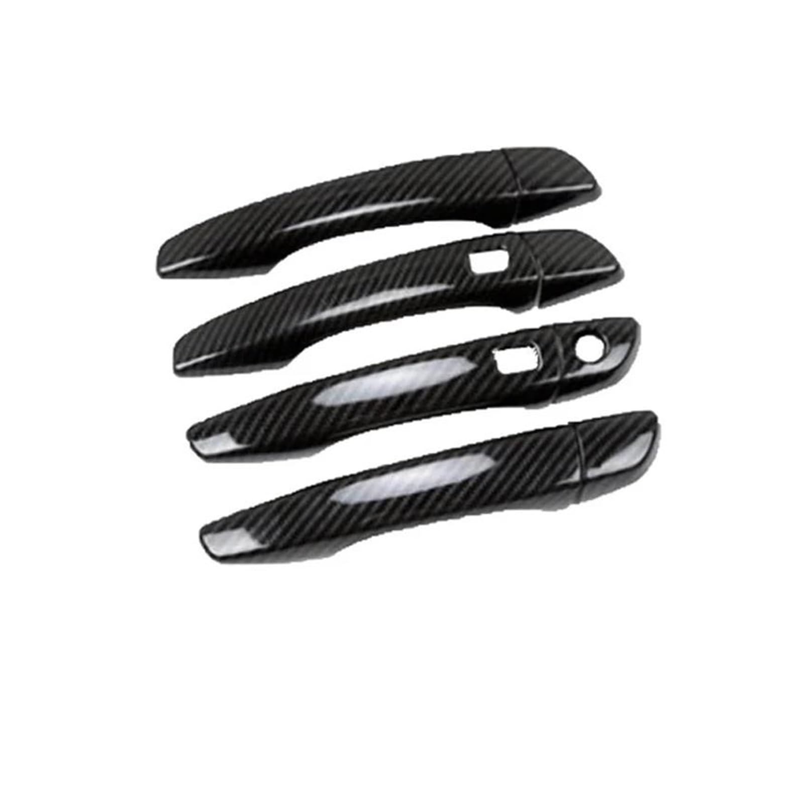 KJHOPY Car Exterior Door Handle Cover Decorative Replacement Parts for Peugeot 208 P21 2019~2024(Style 1)
