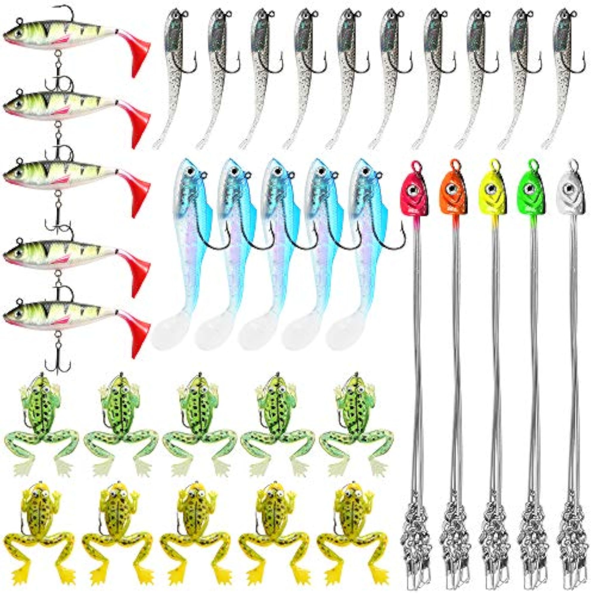 Assorted Soft Lures Baits Fishing Lures Set