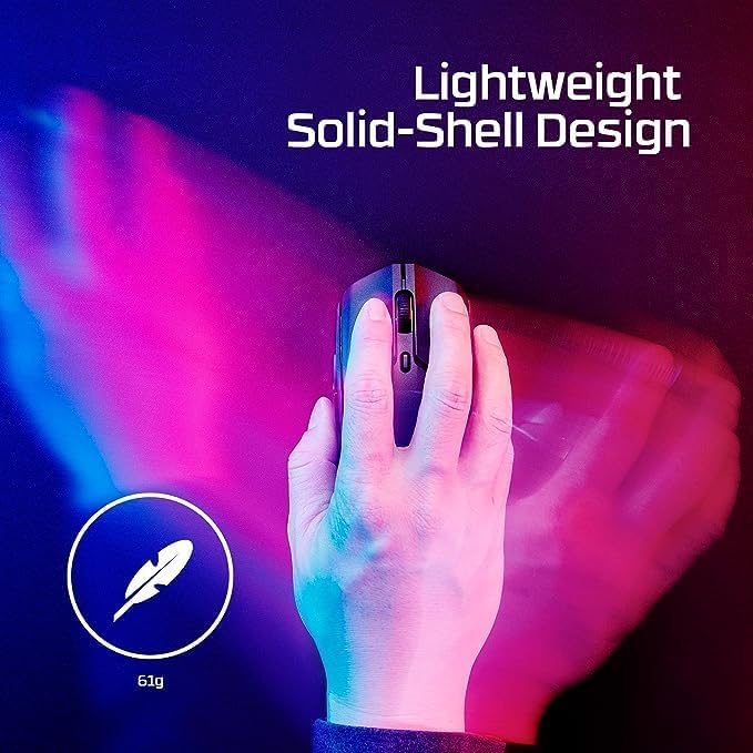 HyperX Pulsefire Haste 2 – Wireless Gaming Mouse- Ultra Lightweight, 61g, 100 Hour Battery Life, Dual Wireless Connectivity, Precision Sensor - White (Renewed)