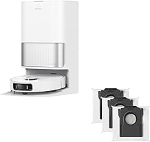 DREAME L40s Ultra AE Robot Vacuum Cleaner White and Dust Bags 3pcs