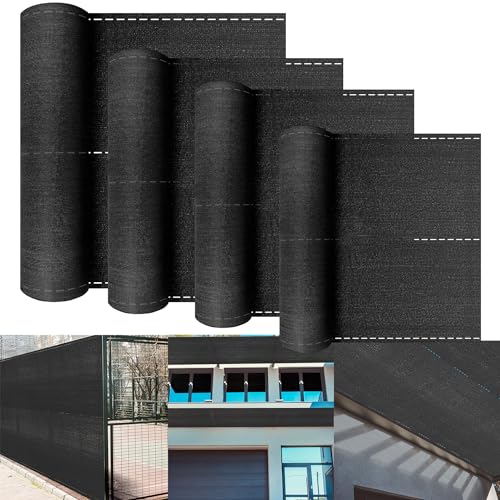 XMTECH HDPE Zaunblende Tennisblende Sichtschutz Zaun Netz aus 150 g/m², Windschutz Sonnenschutz Schattiernetz mit Kabelbinder für Sportplatz Garten...