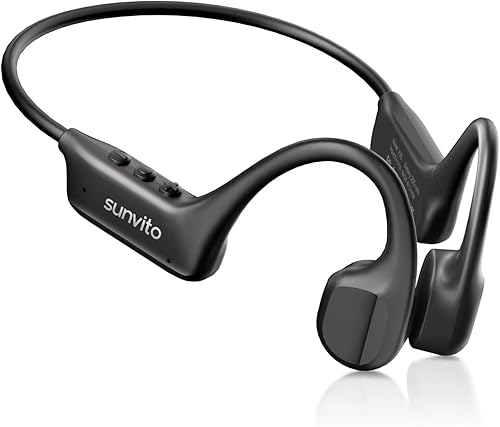 sunvito Auriculares Conduccion Osea Bluetooth 6.1 – Cascos Conduccion Osea Inala