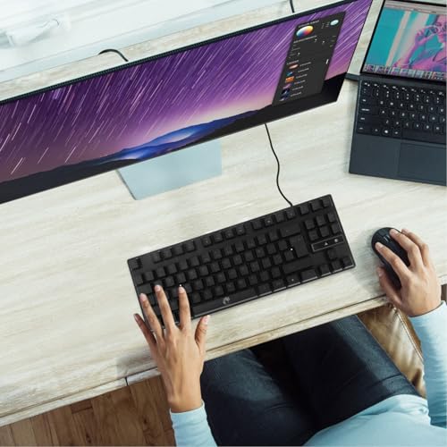 Clavier touches rétroéclairé pour jeu et bureau à la maison - 4