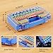 Battery Organizer Storage Case, Battery Storage Holder Organizer Box with Tester - 285 Batteries Double-Sided Variety Pack, Holds AA AAA 4A C D Cell 9V 3V Lithium LR44 CR2 CR123 CR1632 18650 Button