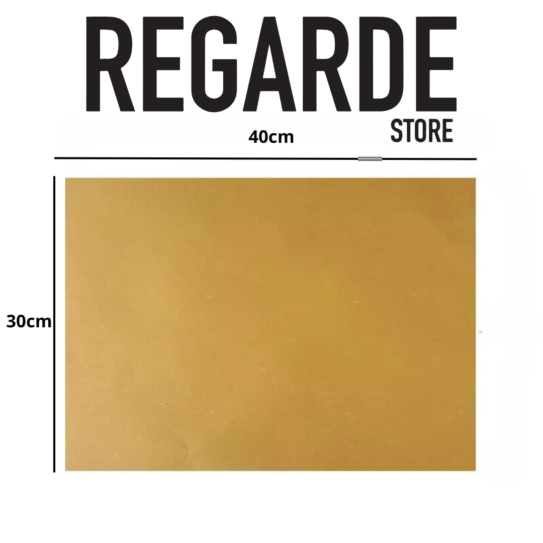 Regarde - 1000 jednorazowych podkładek papierowych 30 x 40 cm - papier słomkowy do żywności i smażenia, jednorazowe podkładki z folii, chłonne i trwałe, idealne do restauracji i dzieci łącznie 10 kg