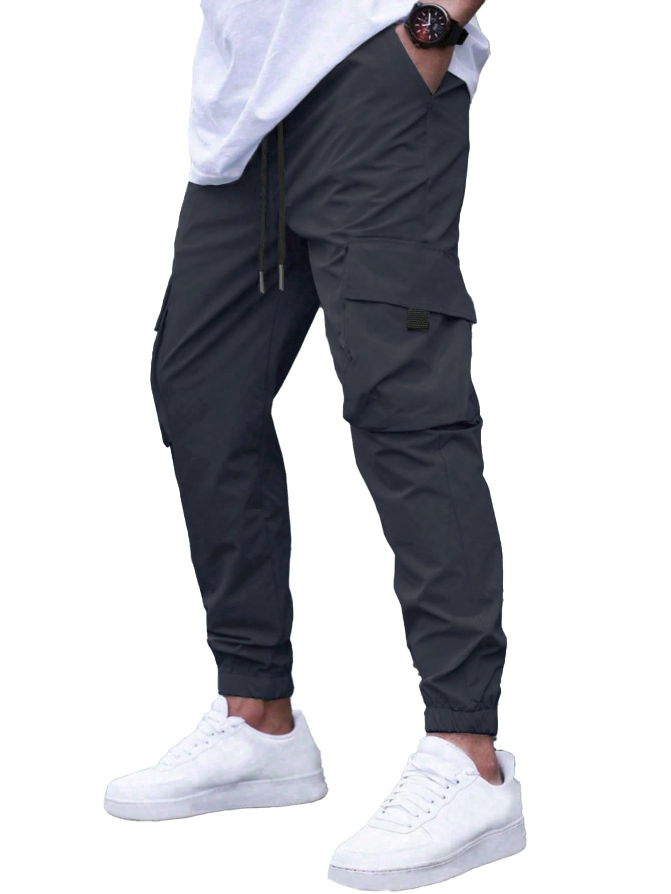 Solid Cargo Pant for Men||Joggers Pant||Regular Pant||Gym Pant (5157)-image-5