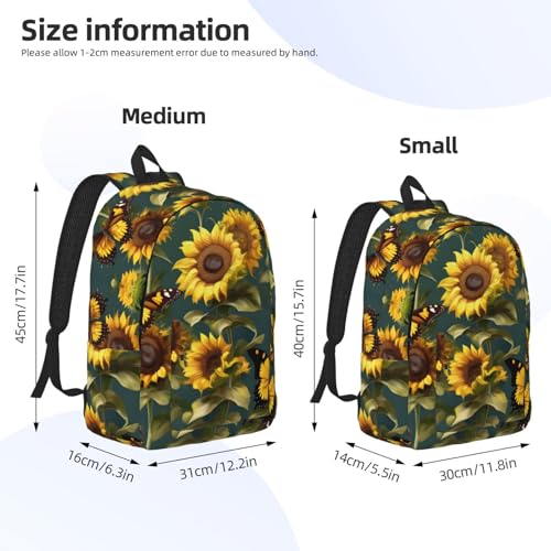 Sac à dos de voyage avec imprimé fleuri grand compartiment adulte