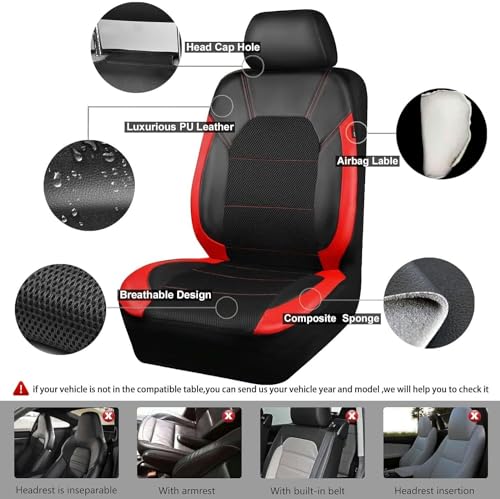 Housses de siège de voiture en cuir premium pour Audi A3 Cabriolet 2008-2013