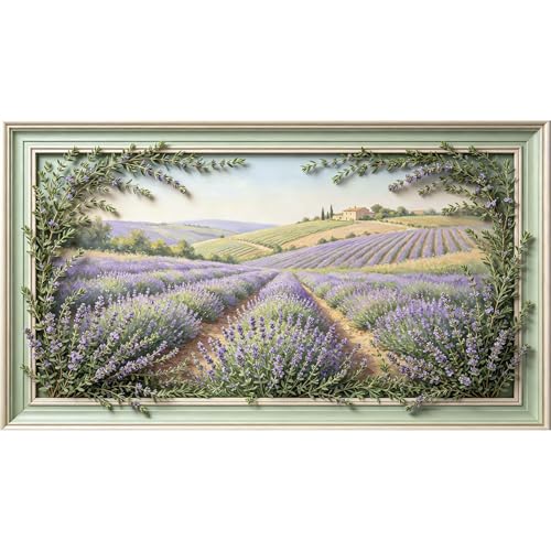Peinture à l'huile lavande pour transformer l'ambiance de votre chambre