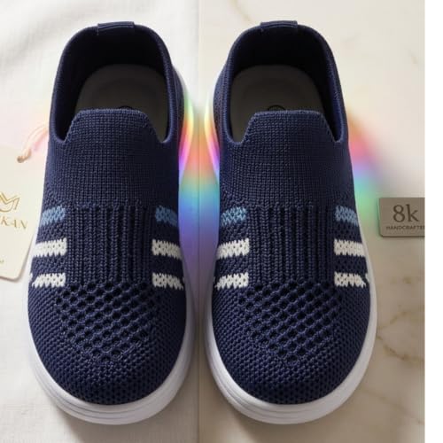 Image of inchJugnu inch LED Light-Up Baby Shoes (0-5 Years) | Soft Sole Comfort for Tiny Feet, Breathable Knit, Easy Slip-On | Magical Glowing Shoes for Happy Kids.
