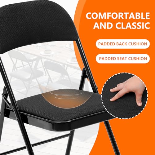 Fenbeli PADDED FOLDING CHAIR With Steel Frame For Events Office Wedding Party thumb #4