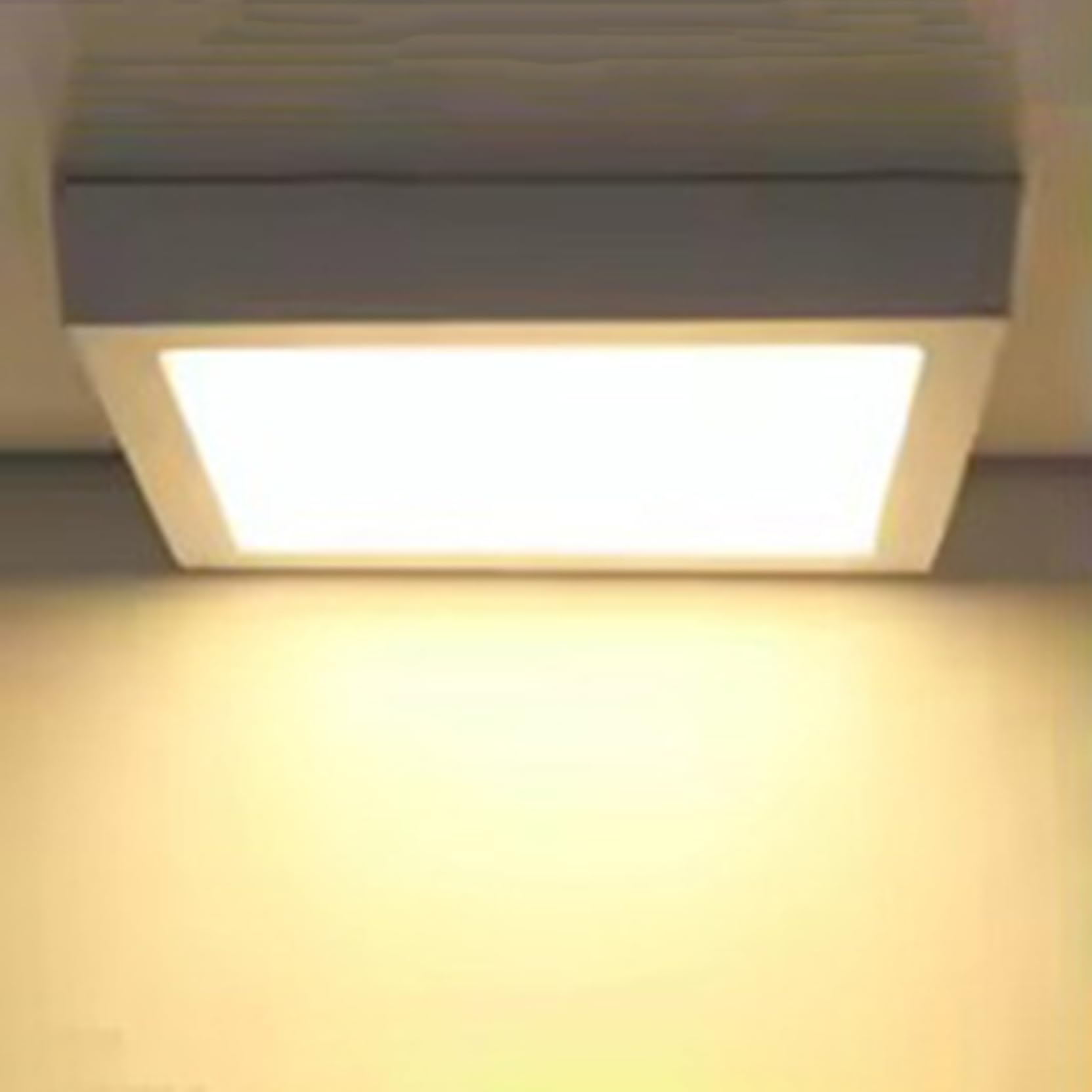 Oprawy wpuszczane LED 24 W, oświetlenie sufitowe do montażu powierzchniowego, 3000 K, 1920 lm, super jasne, ultra cienkie oświetlenie punktowe do biura, domu, 9 szt