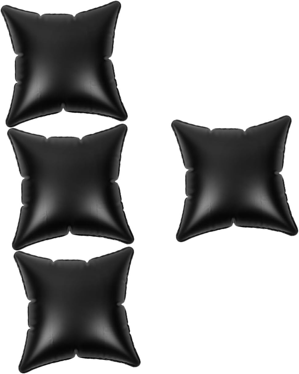 PRETYZOOM 4pcs Inflatable Pillow Insert Cushion for Travel and Outdoor Use Ergonomic Portable Sofa Cushion Support for Camping and Car Semi Design