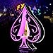 ZYLZHMCH LED Bottle Display Shelf, Ace of Spade Champagne Bottle Presenter Gradient Color and 7 Color Light Modes Flashing Shimmering Liquor Sparklers