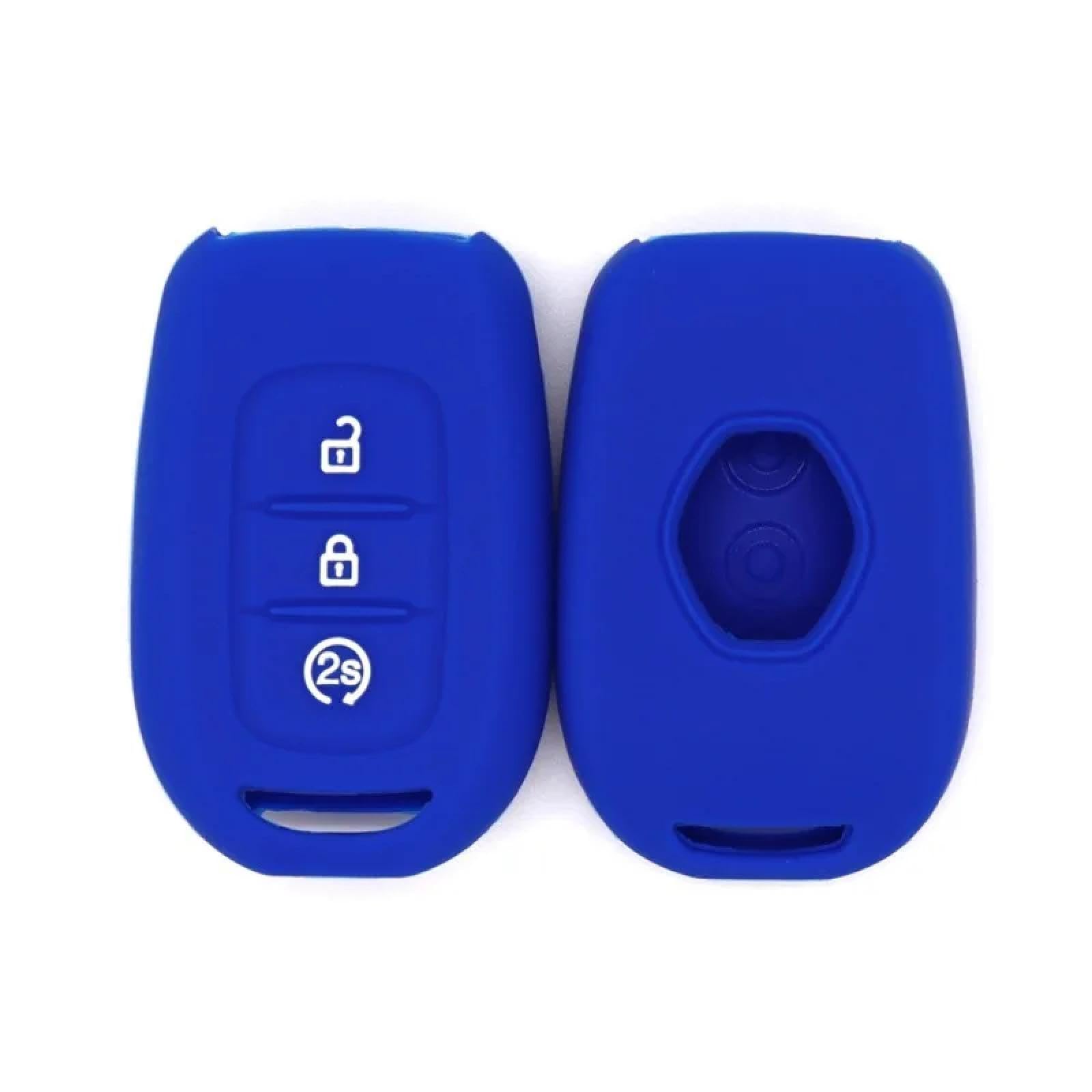 ATpu Funda Protectora para Llavero de Coche para Renault D-uster Logan Stepway Clio 5 Sandero Logan SS2, Funda de Silicona para Llave de Coche con 3 Botones