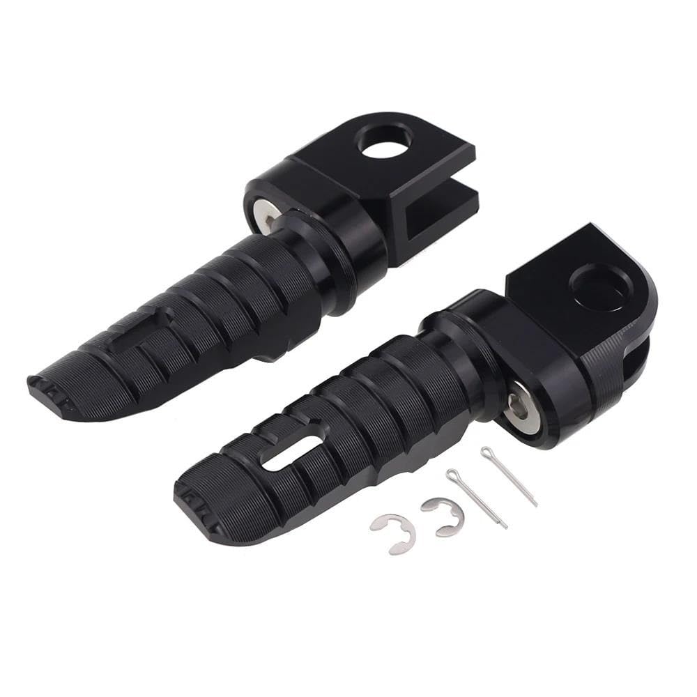 Repose-pieds avant CNC pour Yamaha FJR1300 et TDM900 pédales noires élargies en aluminium durable