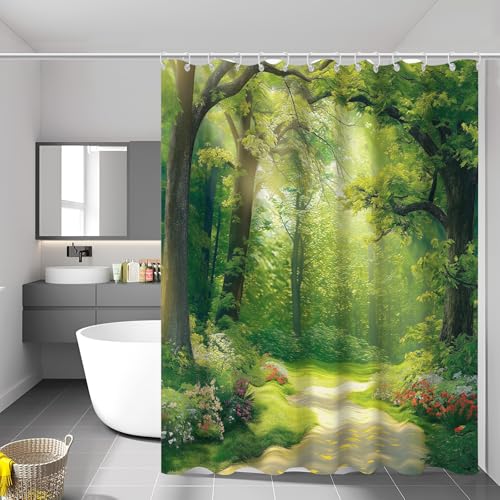 Rideau Douche fleurs sauvages imperméable lavable 240x200 - 3