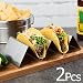 Licok Taco Holders Stainless Steel - Zig-zag Taco Stand Holds Up to 3 Tacos Each, Taco Holder with Non-stick surfaces for Kids, Oven Safe Taco Holders for Baking, Dishwasher and Grill Safe, Set of 2
