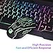 immagine 2BAKTH Tastiera e Mouse da Gioco, Colore da Arcobaleno LED Retroilluminato Cablata USB Gaming Tastiera e Mouse per PC Videogiochi Gamer o Lavoro