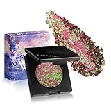 DE'LANCI Multichrome Holographic Eyeshadow Single, Iridescent Dreamland Impression Shimmer Glitter Eyeshadow, Vibrant Chrome Glitter Eye Shadow, Easy to Wear Gorgeous Chameleon Eye Shadow, 09