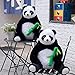 CCJW Plüschspielzeug Simulation Panda Puppe Spielzeug Große Plüsch Panda Umarmung Bambus Big Bear National Treasure Geschenk Weiche und Bequeme Kissen (Farbe: eine Höhe: 50 cm) kangdongxu