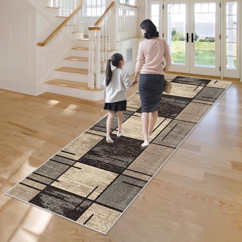 Alfombra pasillo larga para decorar la entrada de casa de forma acogedora 3
