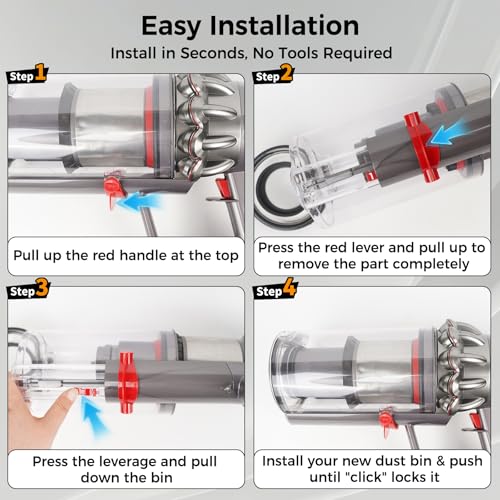 Image of Dust Bin Replacement for Dyson V10 SV12 Canister Part Vacuum Cleaner