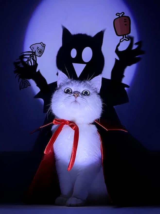 Disfraz de vampiro para perro y gato FOIMAS Halloween miniatura 7