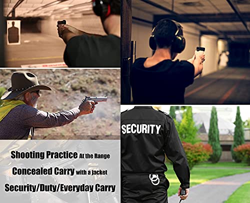 Gun Holster For Glock 17 19 22 23 Gen 1 2 3 4, Owb Paddle G17 Belt Holsters, Outside Waistband 360° Adjustable Open Carry Tactical Holster With Fast Release - Right Handed #TOP3