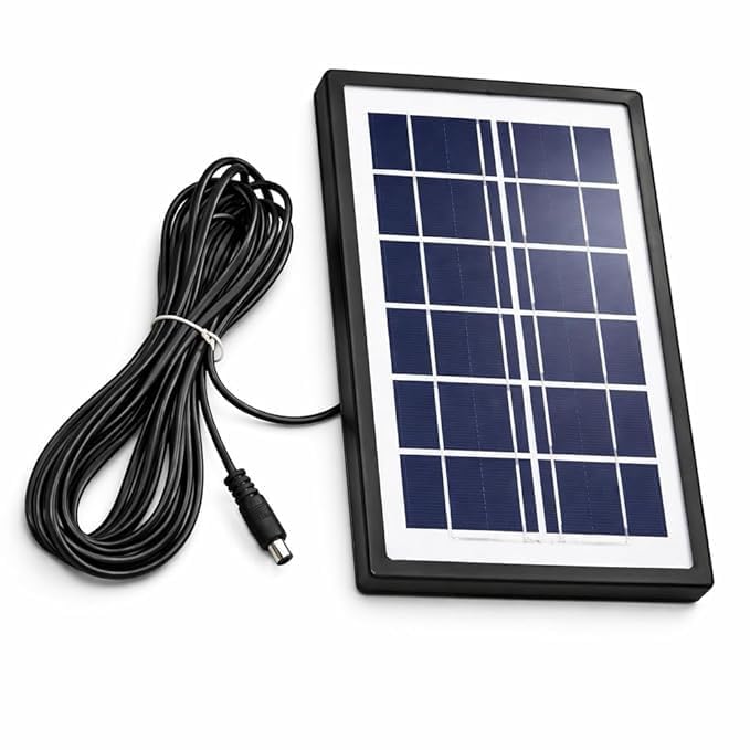 Waterproof Solar Panel with 3M Cable & DC 5.5x2.1mm Plug | Outdoor Solar Charger for CCTV Camera, LED Light, Security Camera, Garden Lights, DIY Solar Projects & Battery Charging-image-14