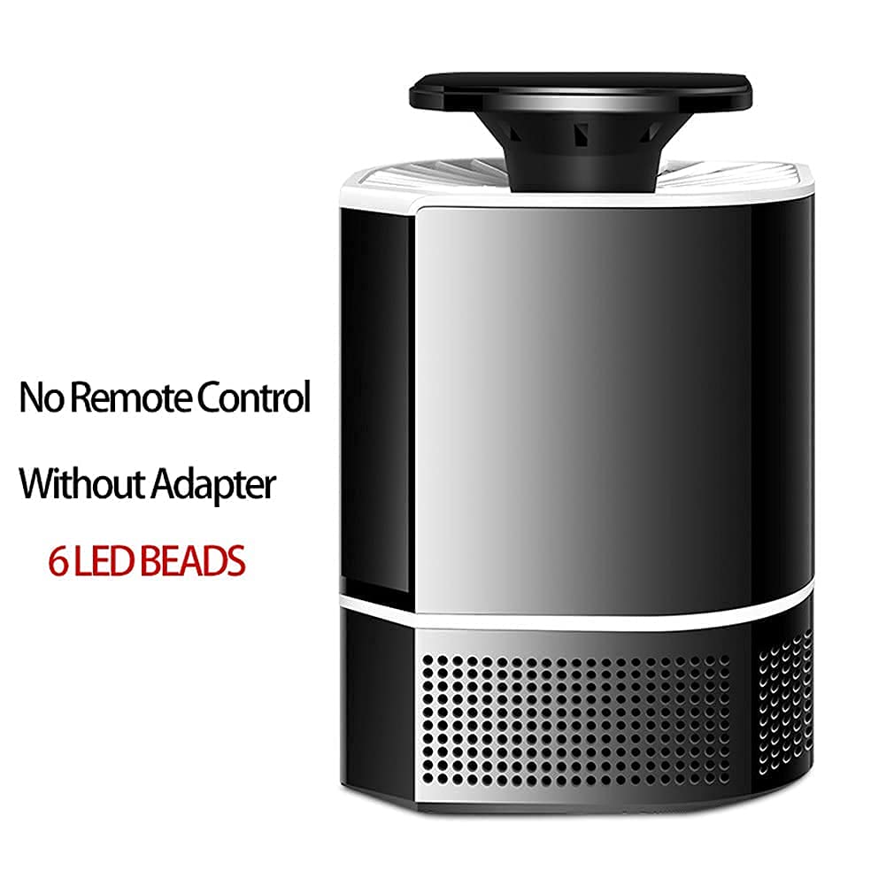 TEmkin Lampada antizanzare con Telecomando, Trappola Elettronica per zanzare UV Macchina Repellente per zanzare Notturna Lampada antizanzare a LED alimentata Tramite USB (Nero)