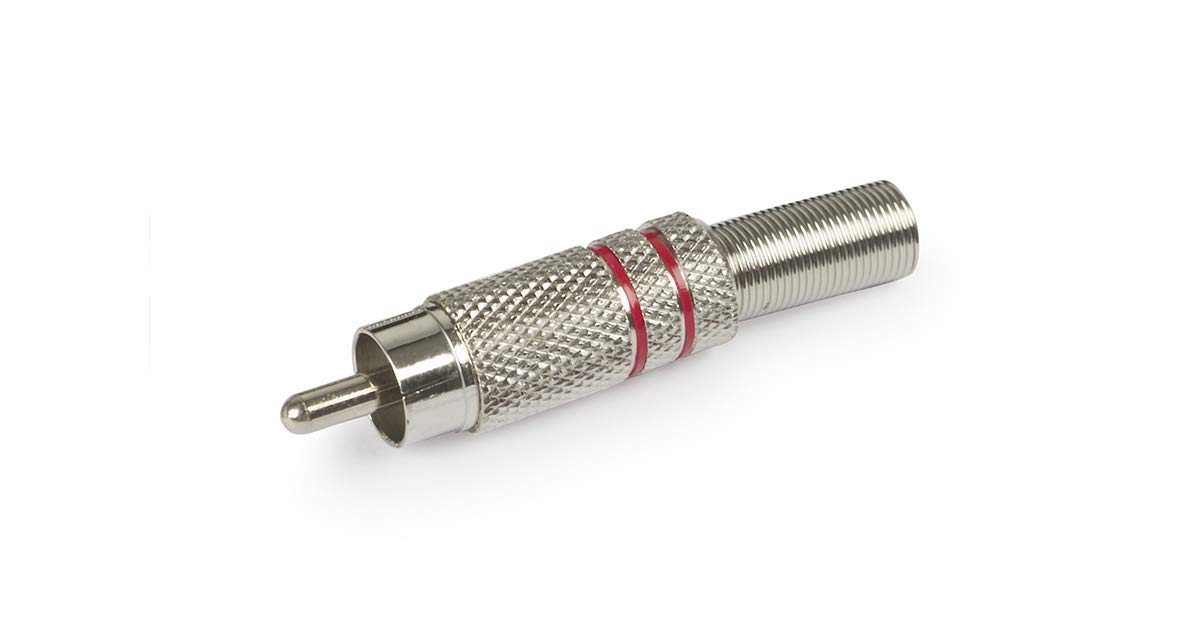 FONESTARConnector RCA M 7240-ro Metallico Red Ring