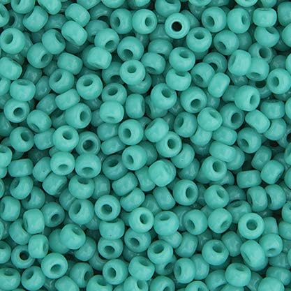 Miyuki Seed Bead 15/0 APX.22g - Turquoise Green Opaque Japanese Glass Seed Beads