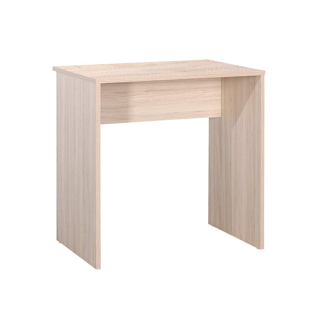 Adore Furniture Dynamic Natural Wood Textured and Modern Design Office Desk with Wide and Aesthetic Lugs, 72 cm Width cm x 75 cm Height cm x 52 cm Depth, Zara