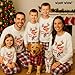 Waist Wow Christmas Family Matching Holiday Outfit Set Funny Print Top and Plaid Pants Family Home Wear Sets Xmas Loungewear