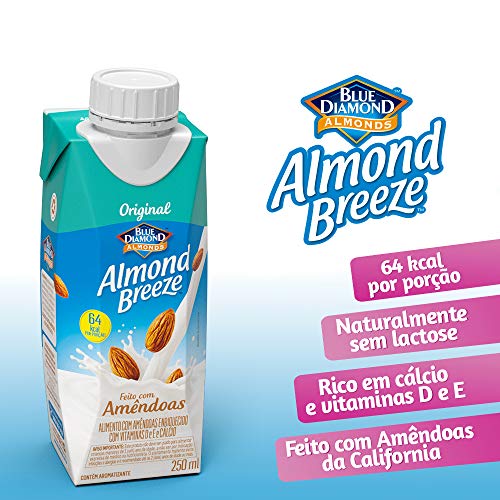 Alimento com Amêndoas Original Almond Breeze,Piracanjuba, 250Ml