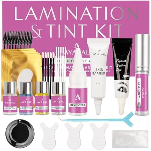 AYASAL Brow Lamination Kit: Eyebrow Lamination Kit - Brow Lamination - Eyebrow Lamination - Eye Brow Lamination Kit - Detailed Instrucion Achieve Salon-Quality Lamination Kit Cover