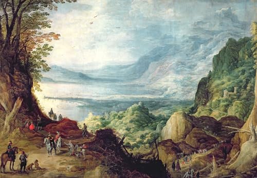 Impression prints toile haut de gamme style Joos De Momper tableau paysage de nature
