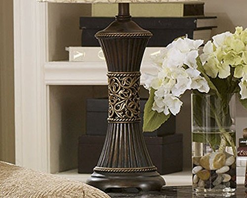 Signature Design By Ashley Mariana Antique Table Lamp, 2 Count, 28.5", Antique Brown #TOP7