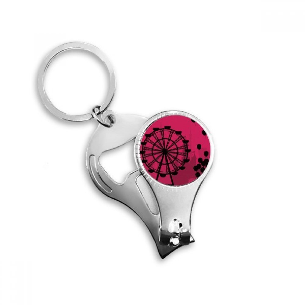 Porte-clés amuset parc multifonction avec coupe-ongles intégré
